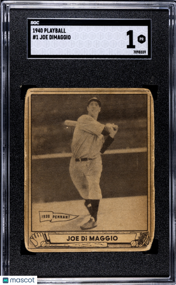 1940 Playball Joe Dimaggio #1 SGC 1