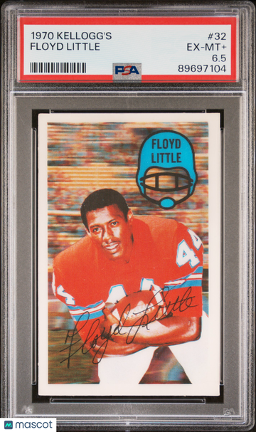 1970 Kellogg's Floyd Little #32 PSA 6.5