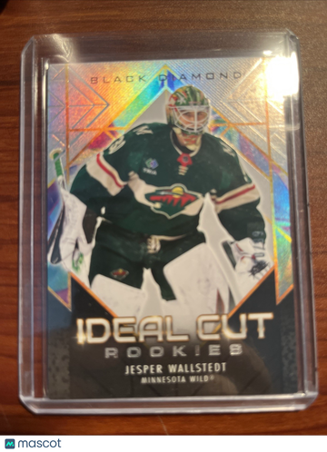 2024-25 Upper Deck Black Diamond Jesper Wallstedt #ICR-JW #/99 IDEAL CUT Rookies Rookie SN,RC