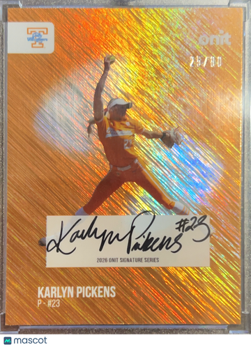 2025 ONIT Signature Series Karlyn Pickens #S-2 Orange /80