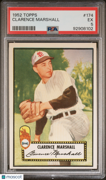 1952 Topps Clarence Marshall #174 PSA 5