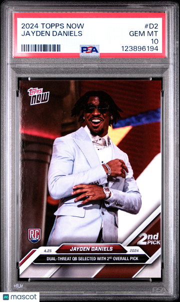 2024 Topps Now Jayden Daniels #D2 Rookie PSA 10