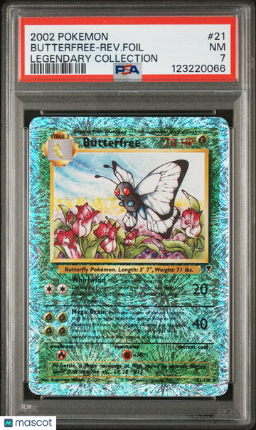2002 Pokemon Legendary Collection Butterfree-Rev. Foil Legendary Collection PSA 7 #21