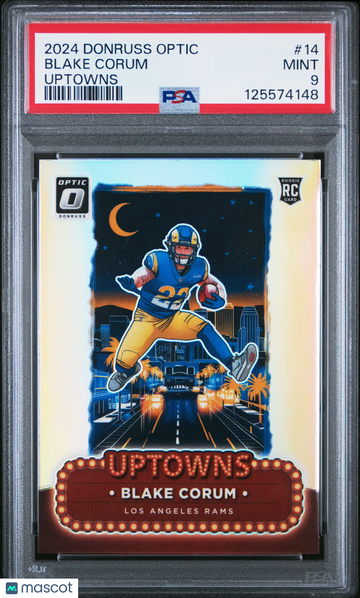 2024 Panini Donruss Optic Uptowns Blake Corum #14 PSA 9