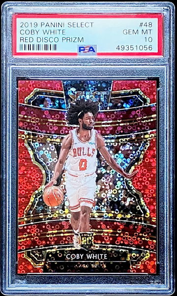 Coby White Select RC Red FB /49 PSA 10