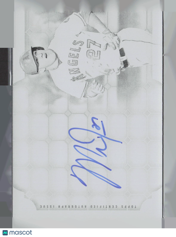 2015 Mike Trout Printing Plate Topps