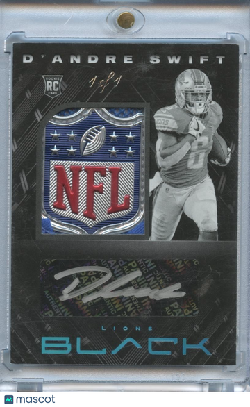 2020 Panini Black D'Andre Swift Rookie Panini Authentic