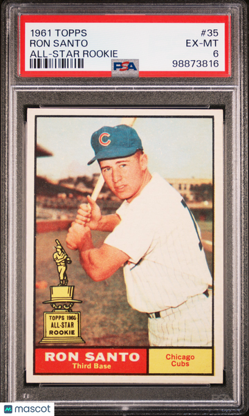 1961 Topps Ron Santo #35 All Star Rookie PSA 6