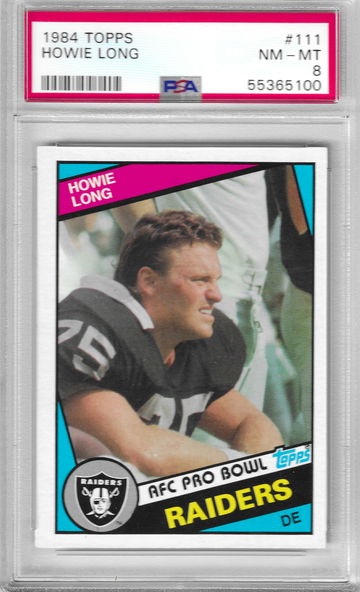 1984 Topps Howie Long PSA 8
