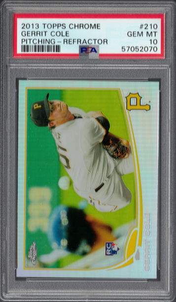 2013 Topps Chrome Gerrit Cole Refractor PSA 10