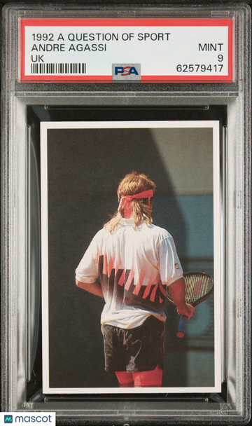1992 A Question Of Sport Uk Andre Agassi PSA 9