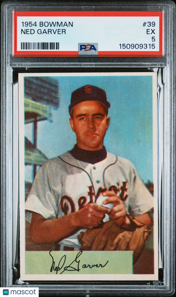 1954 Bowman Ned Garver #39 PSA 5