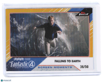 2026 Topps Finest Marvel 4 First Steps Gold Refractor Screen Moments Reed Richards 36/50 #SM-10