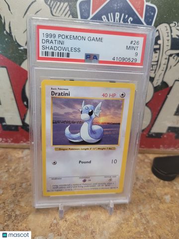 1999 Pokemon Game Dratini Shadowless PSA 9 #26