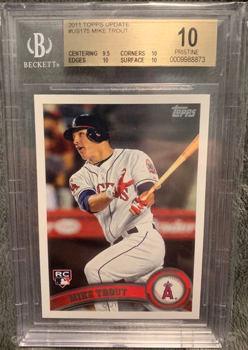 2011 Topps Update Mike Trout BGS 10