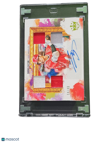 2020 Panini Diamond Kings Shohei Ohtani #DKQ-SO /49 Authentic Autograph Quad Memorabilia Memorabilia