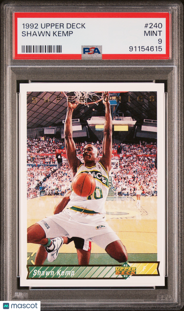 1992 Upper Deck Shawn Kemp #240 PSA 9