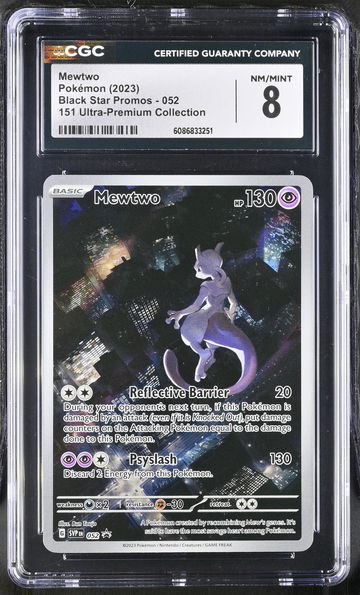 2023 Black Star Promos #052 Mewtwo 151 Ultra-Premium Collection CGC 8