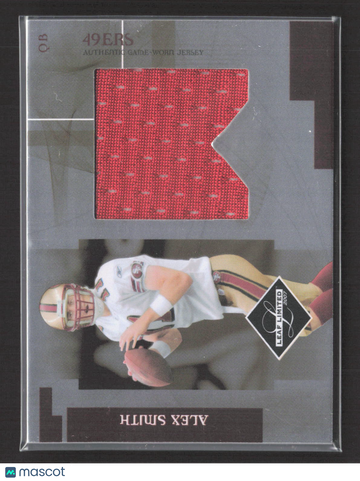 2007 Leaf Limited Alex Smith #J-6 /50 Authentic Game-Worn Jersey