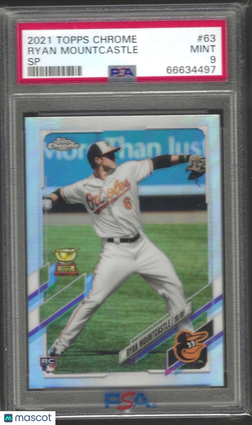 2021 Topps Chrome Ryan Mountcastle #63 SP PSA 9