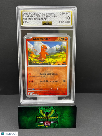 Sv: Scarlet & Violet 151 Charmander Holo Reverse Holo Cosmos Reverse Holo 10 #004