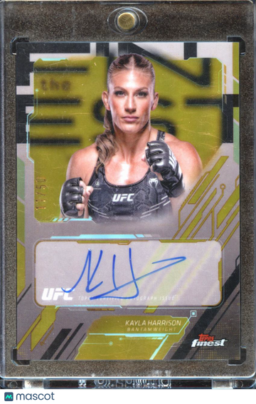 2025 Topps Finest UFC Kayla Harrison #TFA-KH Gold Refractor /50