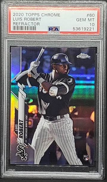 2020 Topps Chrome Luis Robert Refractor PSA 10