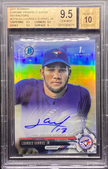 2017 Bowman Chrome Prospect Auto Refractors /499 Lourdes Gurriel Jr BGS 9.5/10