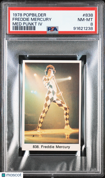 1978 Popbilder Popbilder Med Punkt IV Freddie Mercury #838 PSA 8