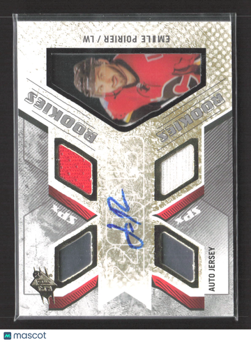 2014 Upper Deck SPx Emile Poirier #163 Auto Jersey 041/499 Auto