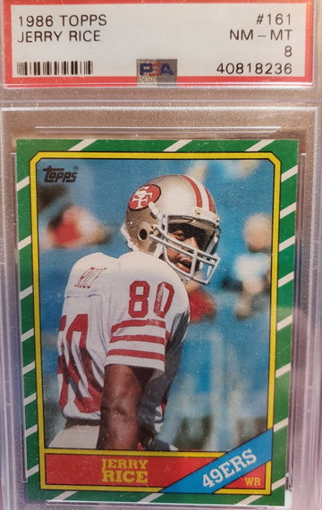1986 Topps Jerry Rice Rookie Card