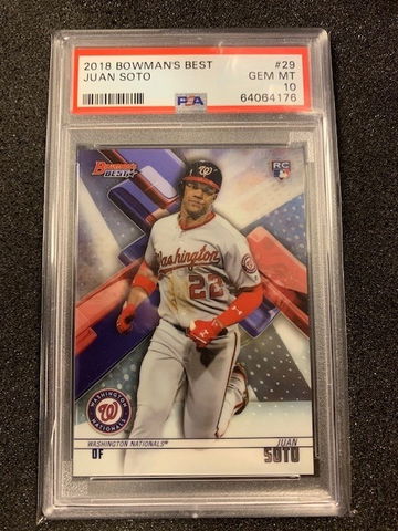 2018 Bowmans Best Juan Soto PSA 10
