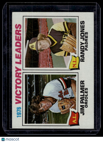 1977 Topps 1976 Victory Leaders (Jim Palmer / Randy Jones) #5