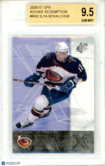 2000 SPx Rookie Redemption Ilya Kovalchuk EXCH #RR2 BGS 9.5