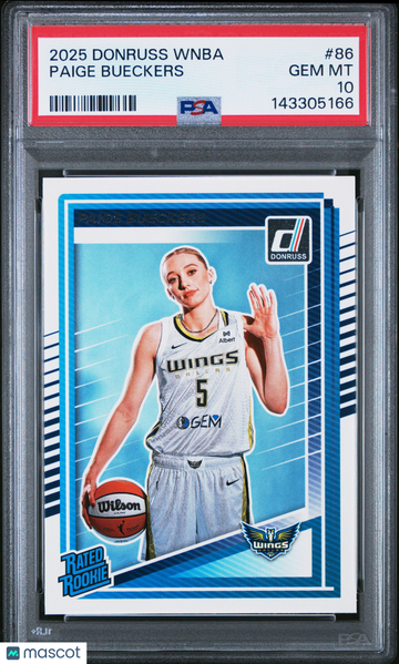 2025 Panini Donruss WNBA Paige Bueckers #86 PSA 10
