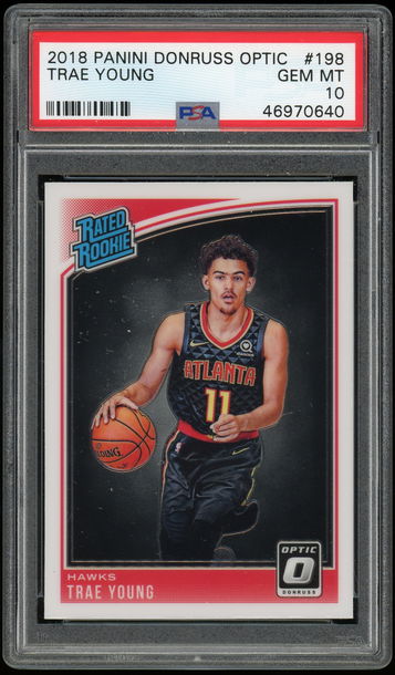 2018 Optic #198 Trae Young RC PSA 10