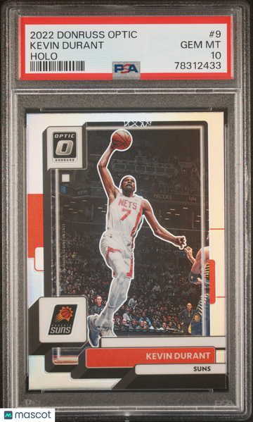 2022 Panini Donruss Optic Kevin Durant #9 Holo PSA 10