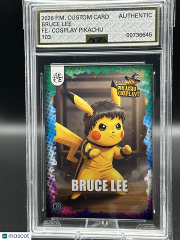 2026 P.M. Custom Card Bruce Lee AGS 10 #103