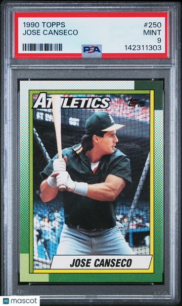 1990 Topps Jose Canseco #250 PSA 9