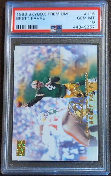 1998 Skybox Premium, #115, Brett Favre, PSA 10