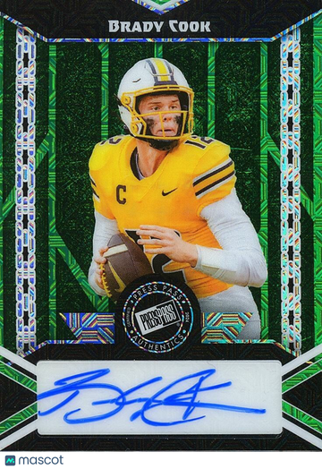 Brady Cook 2024 Press Pass Rookie Green Missouri Tigers