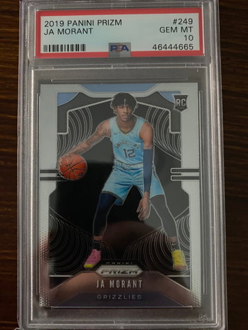 JA Morant Prizm Panini Prizm #249 PSA 10