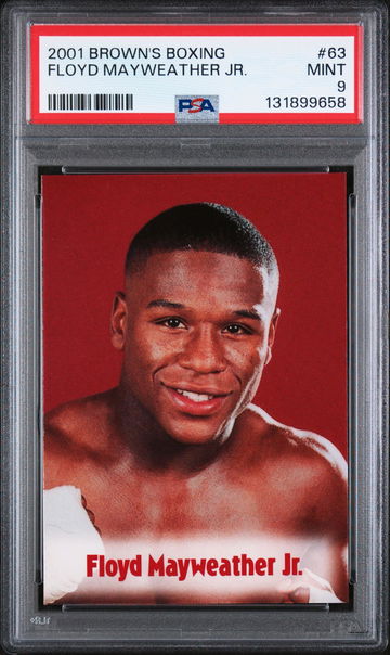 2001 Brown's Boxing Floyd Mayweather #63 PSA 9