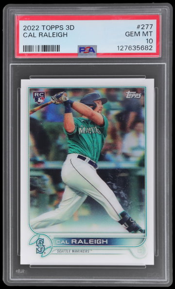 2022 Topps Cal Raleigh 3d PSA 10