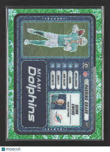 2025 Panini Donruss Optic Prizm Quinn Ewers #4 Green /24 RC