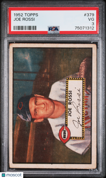 1952 Topps Joe Rossi #379 PSA 3