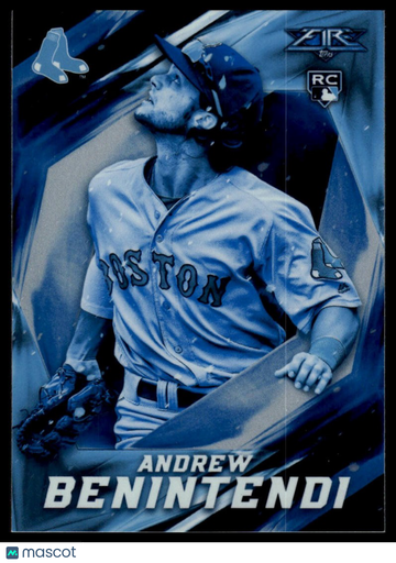 2017 Topps Fire Andrew Benintendi #65 Blue Chip RC