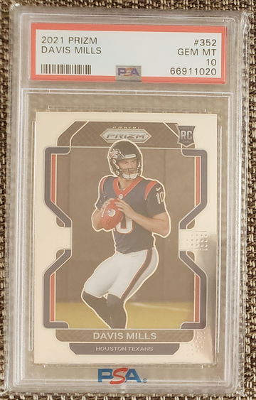 2021 Panini Prizm Davis Mills RC #352 PSA 10