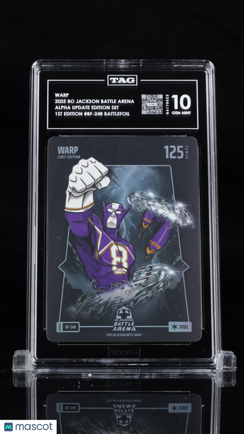 2025 Bo Jackson Battle Arena Warp/Lamar Jackson 1st Edition #BF-248 Battlefoil TAG 10