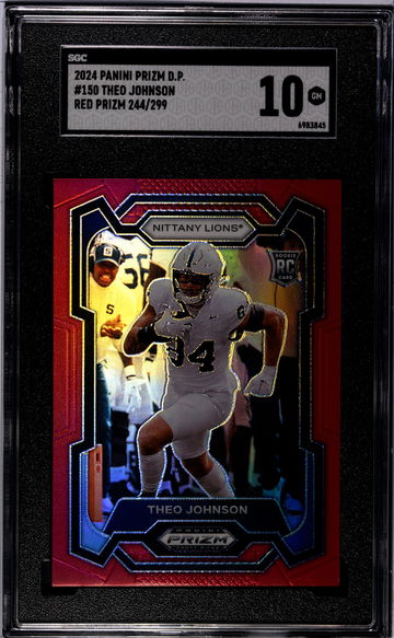 2024 Prizm #150 Theo Johnson Red Prizm SGC 10